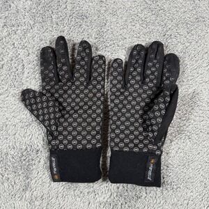 Manzella Mens Sprint Warm Gloves Black Athletic Full Finger Sz M L